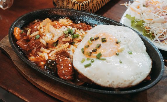 Beef & Cheese Skillet with Onions
