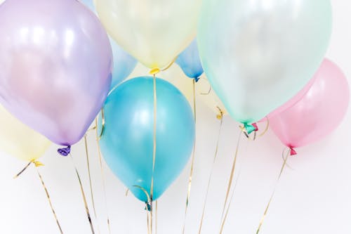 Free Close-up Photo of Colorful Pastel Balloons Stock Photo