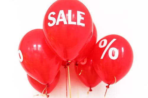 Gratis stockfoto met aanbieding, ballonnen, korting