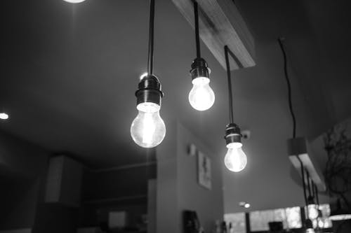 Free Lighted Pendant Lights Stock Photo