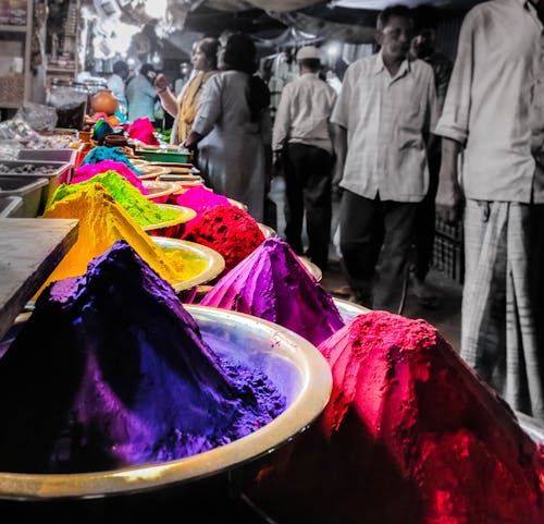 Free stock photo of colors, colors of india, festival of color