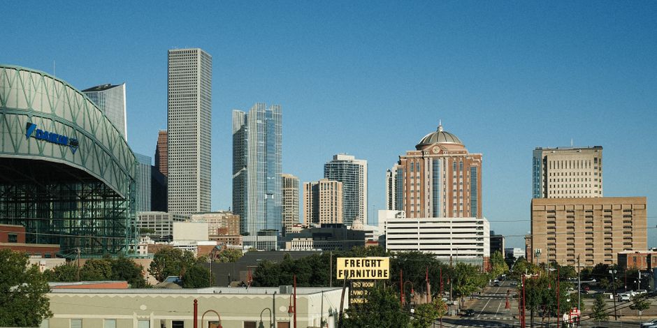 Houston city skyline representing city offices and departments that issue event permits