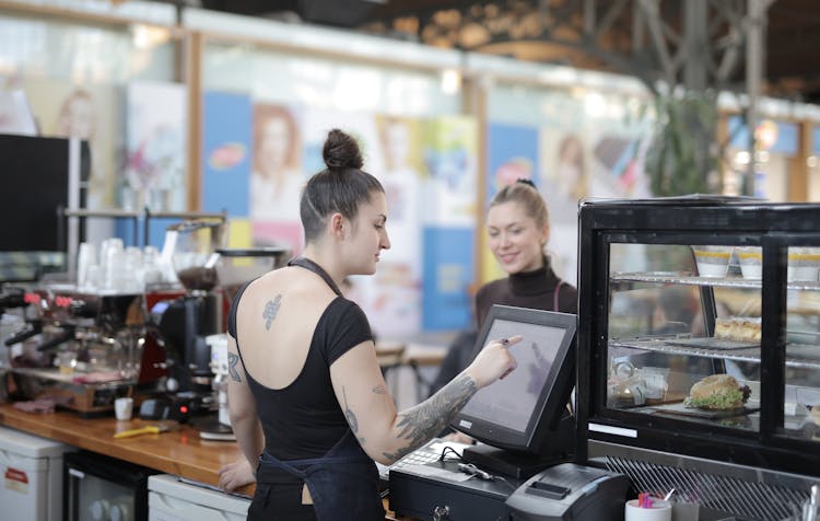 Women At The Counter