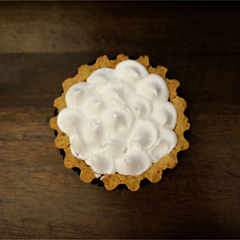 Vegan Aquafaba Meringue Lemon Pie