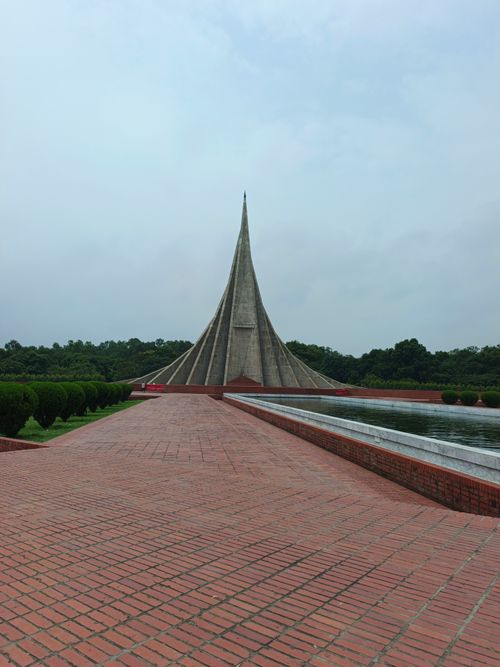 Free A serene view of the National Martyrs Monument in Savar, symbolizing Bangladesh's freedom. Stock Photo