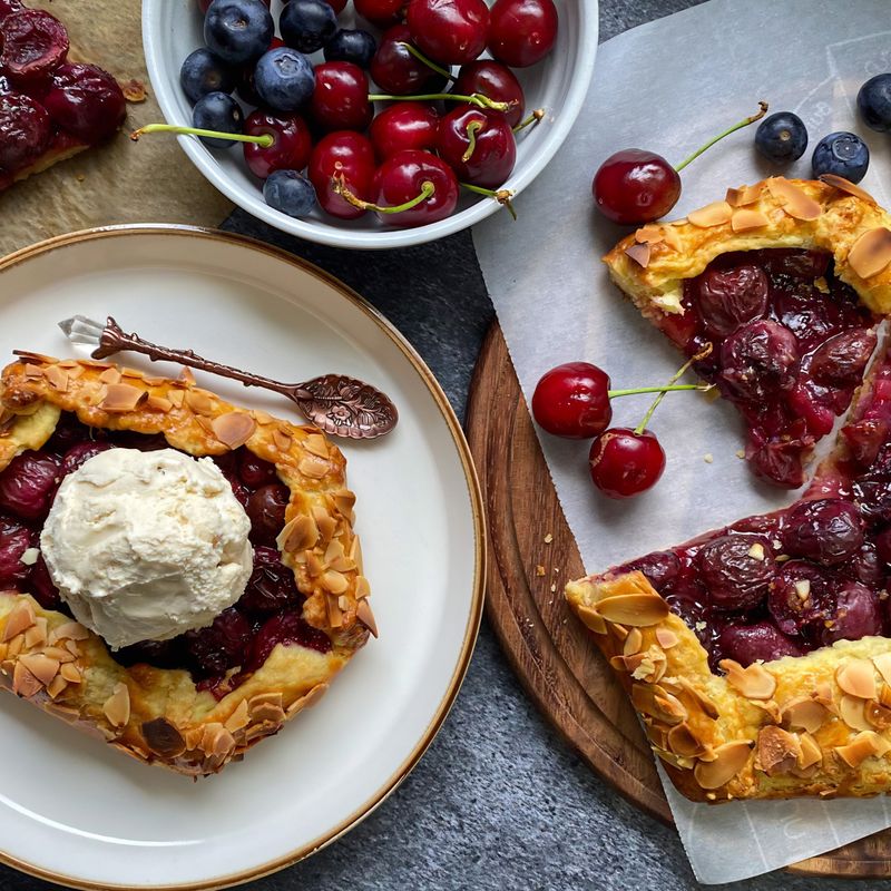 Rustic Berry and Almond Galette