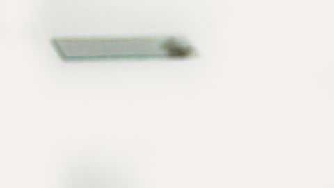 Blood vacutainer with sample and slide on a white background for medical testing.