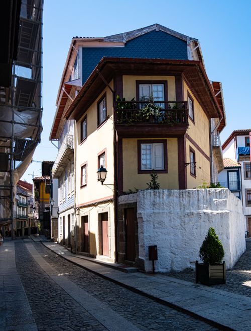Free Beautiful traditional building in Guimaraes, Portugal, showcasing local architectural charm. Stock Photo