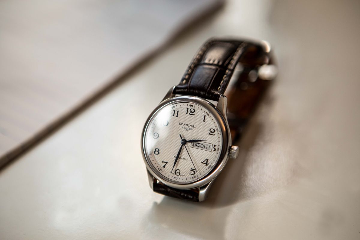Fine automatic wristwatch at Saltzman's Watches, Newport, Rhode Island
