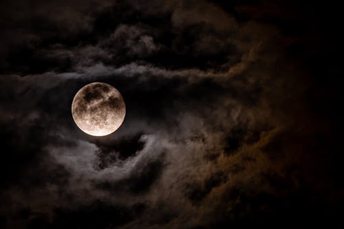 dark full moon wallpaper