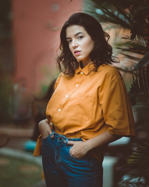 Photo Of Woman Wearing Blue Denim Jeans