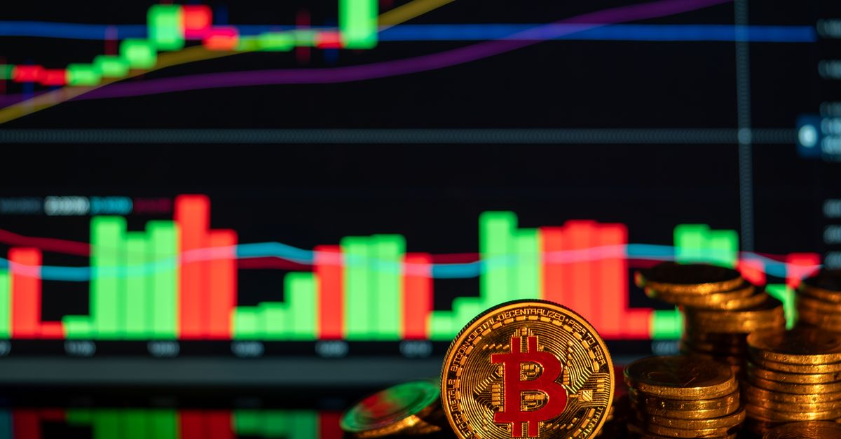 Abstract editorial data-visualization illustration in balanced, blue-toned tones representing RLUSD and the broader cryptocurrency market — crypto scenario analysis.