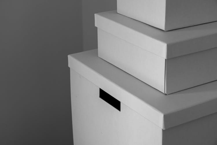 Three White Boxes