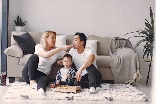 Family Eating Pizza