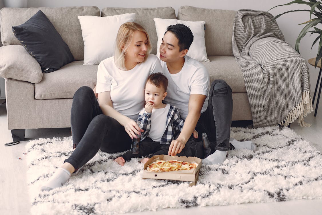 Family Eating Pizza