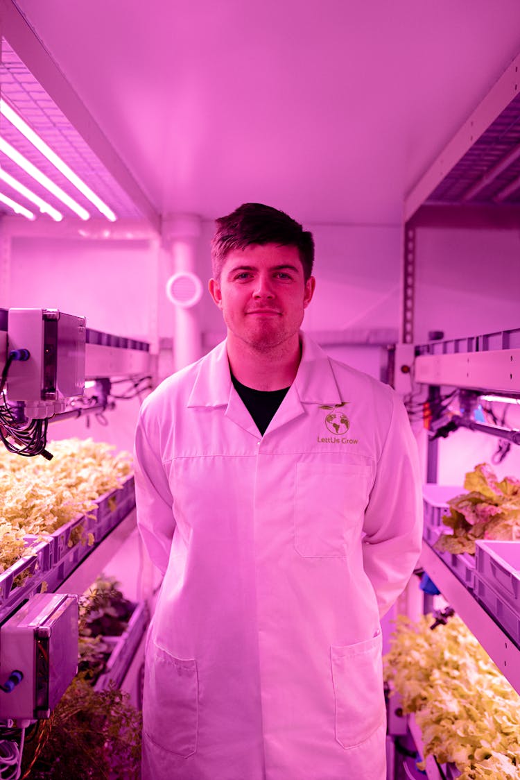 Scientist Standing In Laboratory