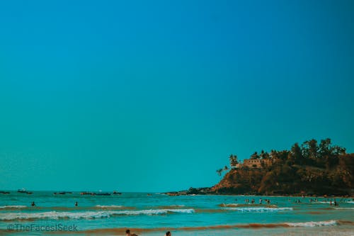 Immagine gratuita di azzurro, fotografia mobile, goa