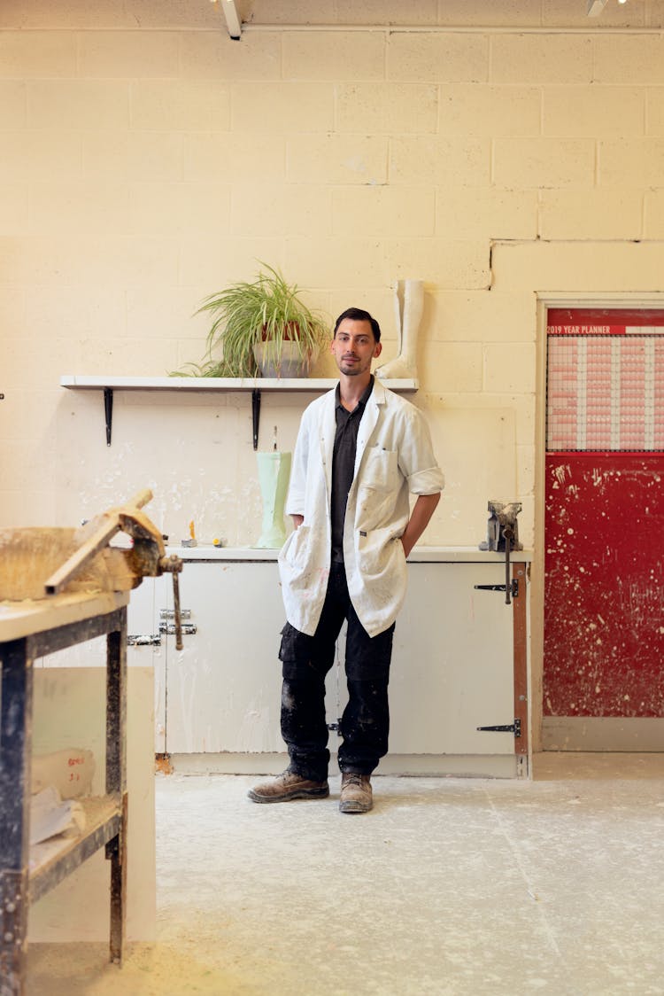 Portrait Of Orthotic Technician In Workshop