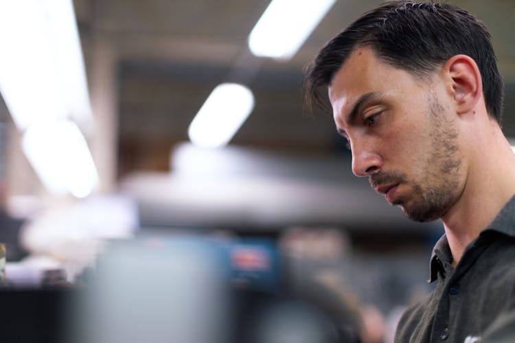 Portrait Of Orthotic Technician In Workshop