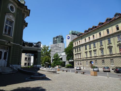 Free Discover the blend of traditional and modern architecture in the heart of Ljubljana, Slovenia. Stock Photo