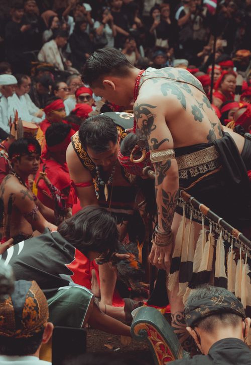 Free Cultural event showcasing traditional attire and rituals in West Java, Indonesia. Stock Photo