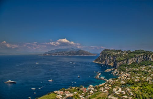 Aerial Shot Of Coastal Area