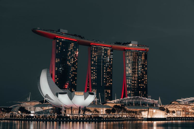 Marina Bay Sands and Singapore skyline