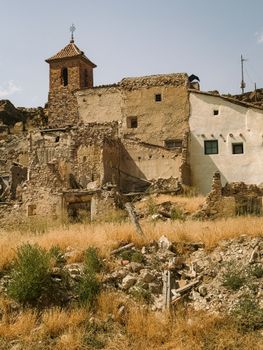 Explore the ancient ruins in a rural town in Aragon, Spain. Perfect for history and architecture lovers.