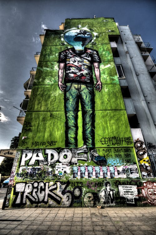 Бесплатное стоковое фото с граффити, Искусство