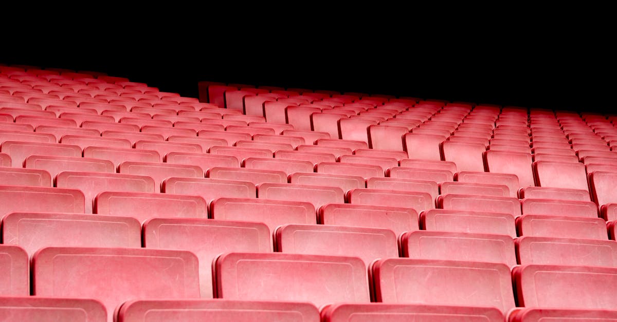 Free stock photo of chairs, football stadium, red
