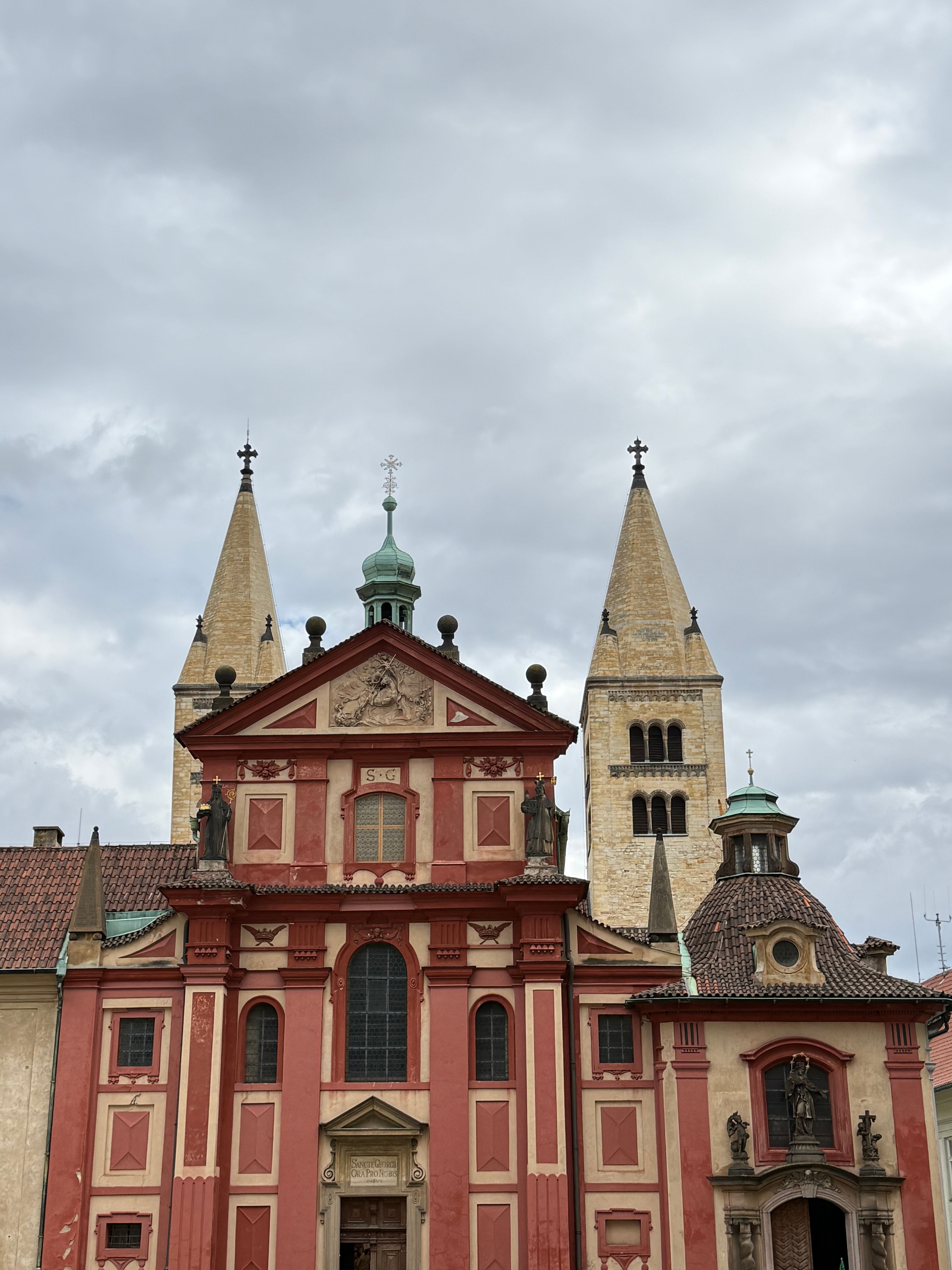 Explore the historic St. George's Basilica, an architectural gem in Prague, Czechia.