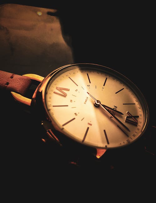 Free Close-up Shot Of Wristwatch Stock Photo