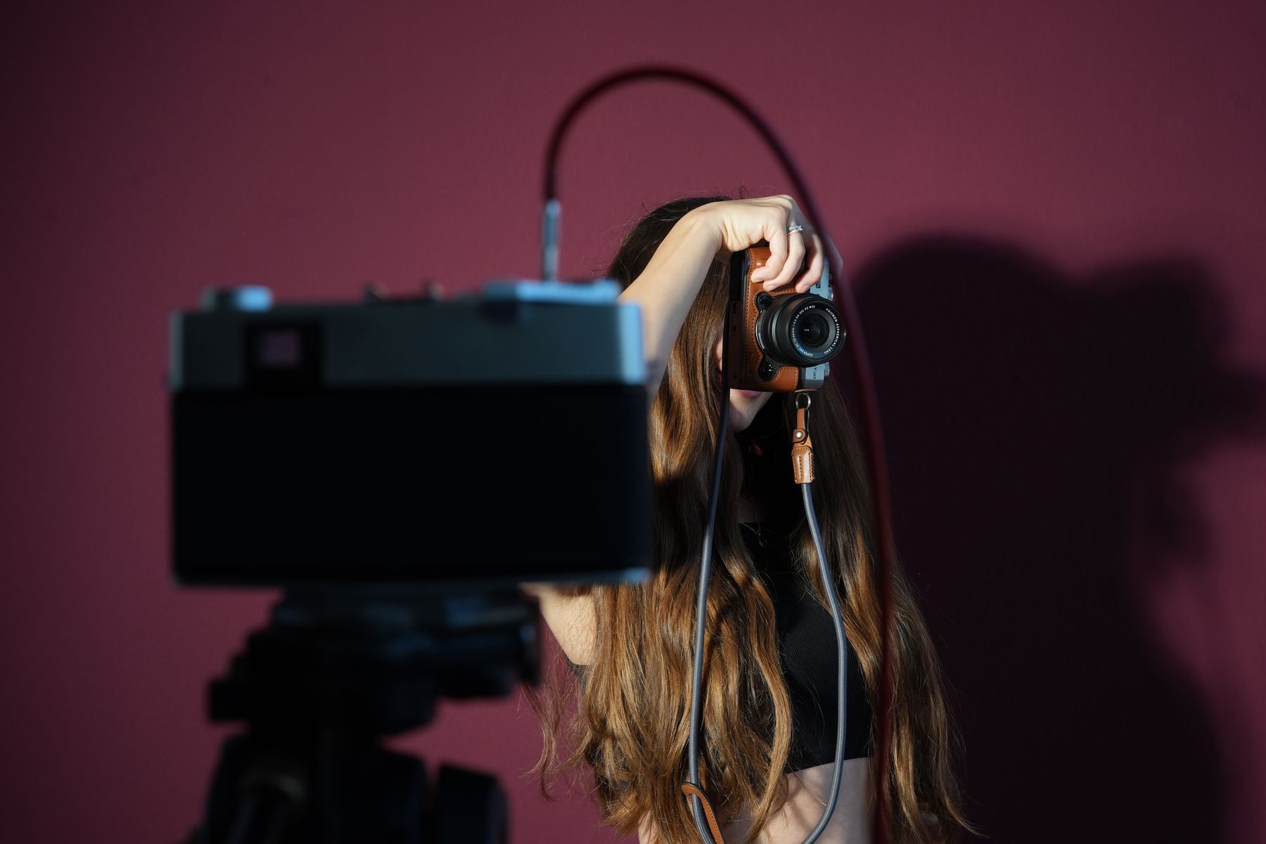 Photographer at work in the Photo Pixel Park Studio