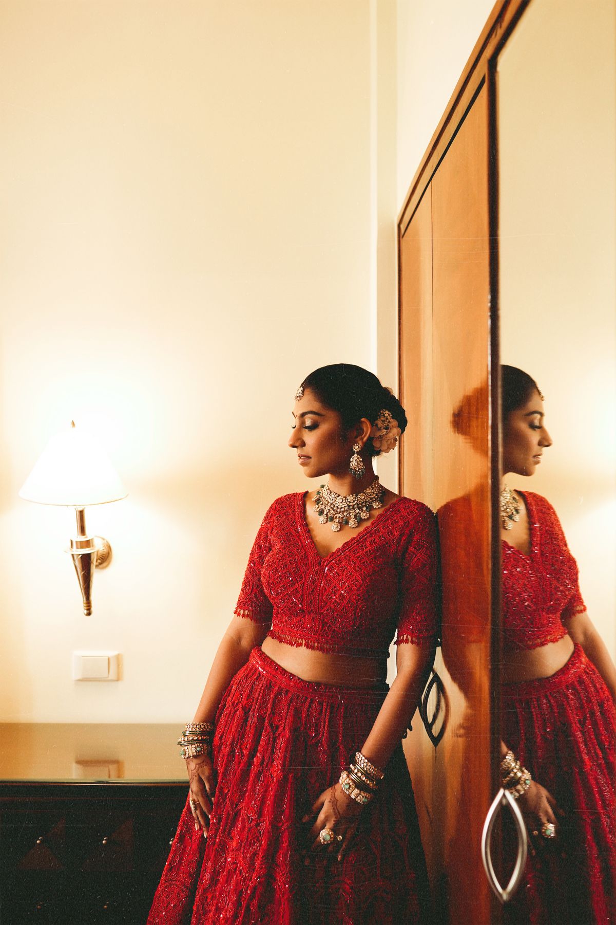Diya Mirror Reception Gown