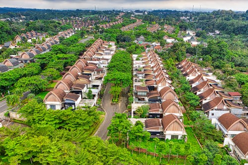 Aerial View Of A Town