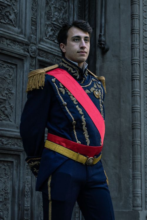 Free Portrait of a man in historical military attire, Buenos Aires. Stock Photo