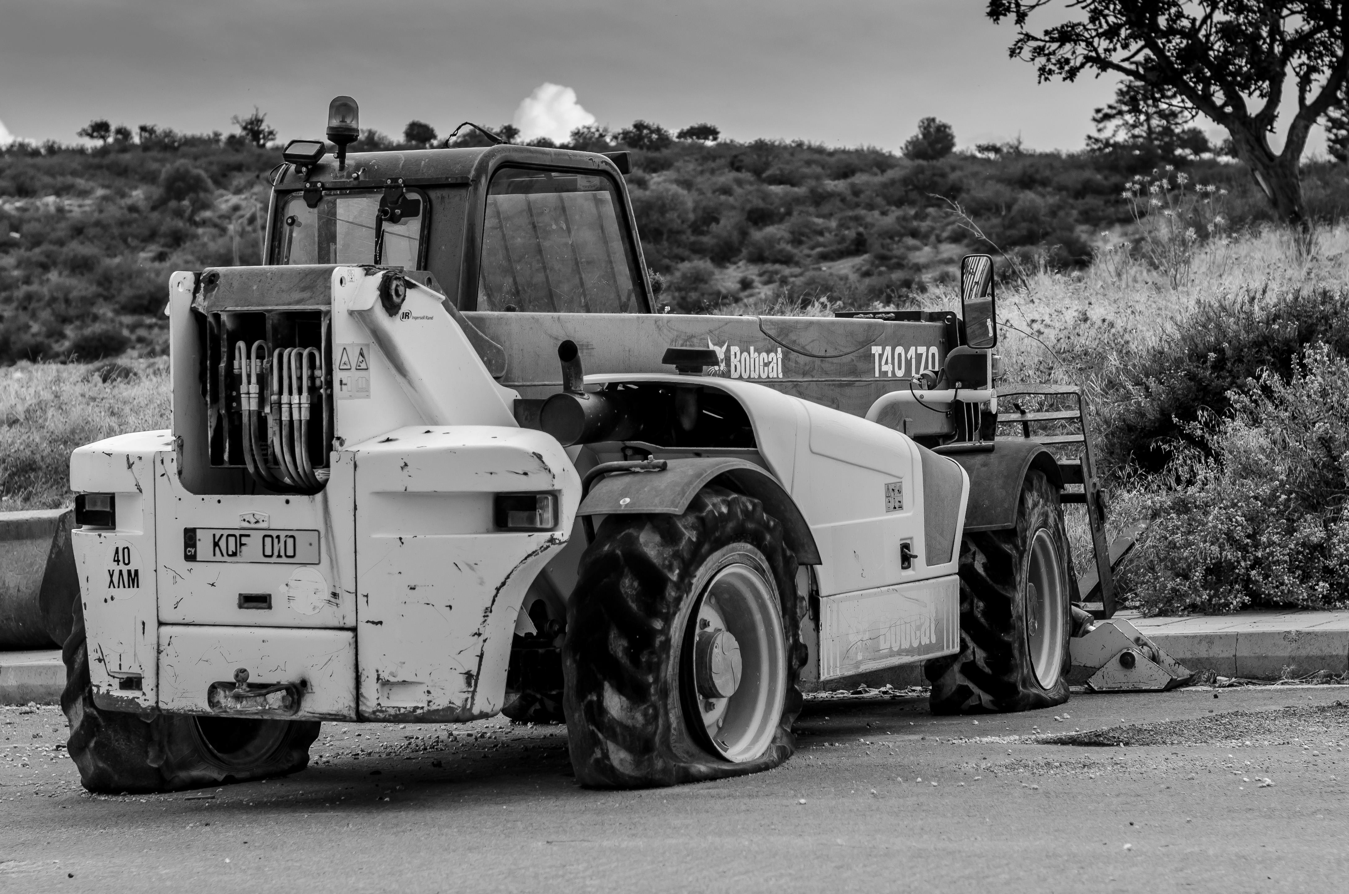 Free stock photo of abandoned, big wheel, black&white