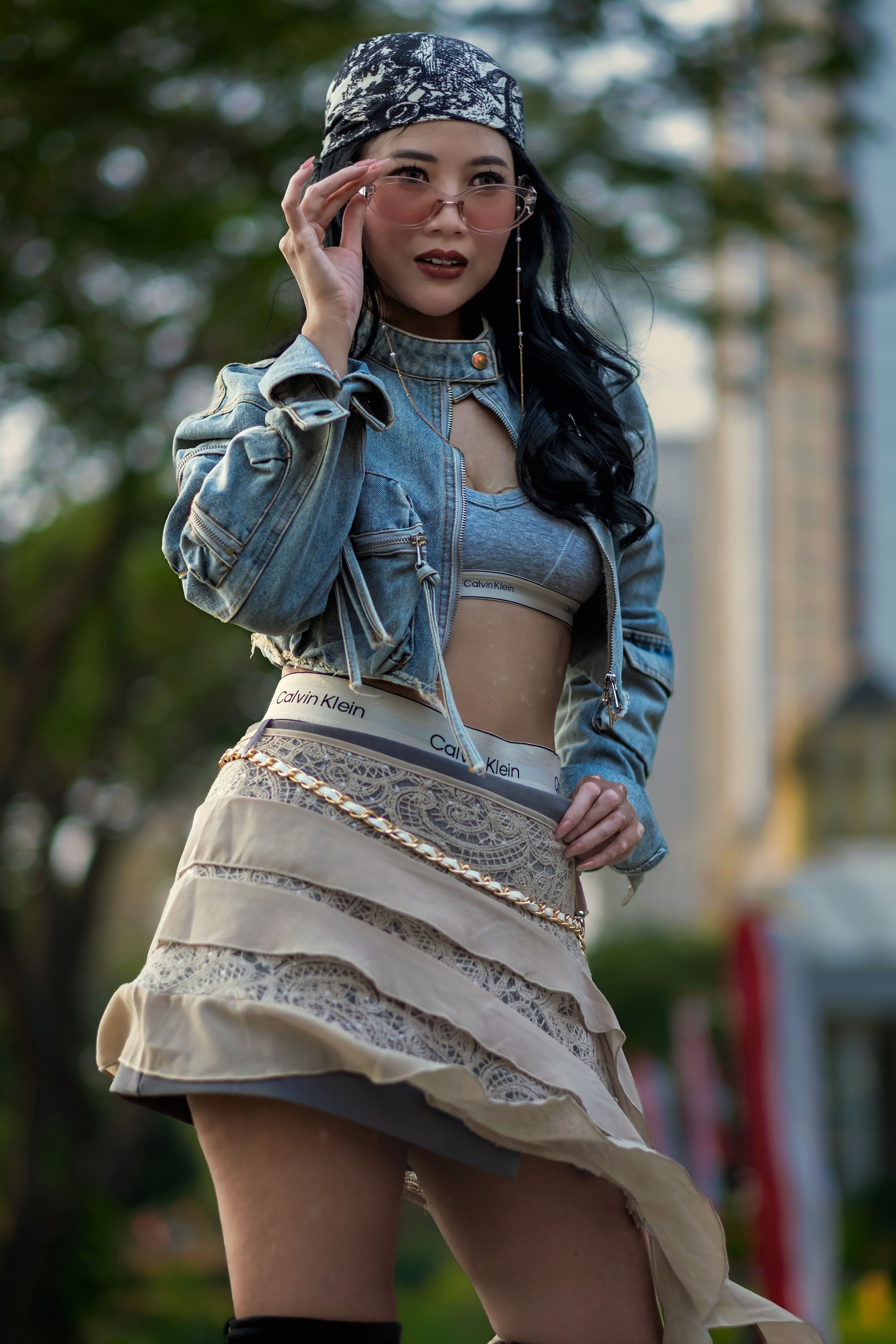Saia Jeans Curta