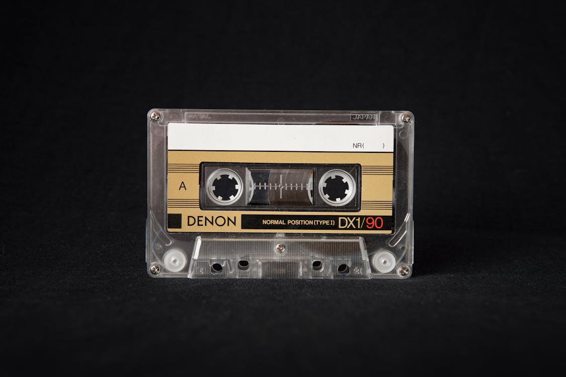 Close-Up Photo of Cassette Tape
