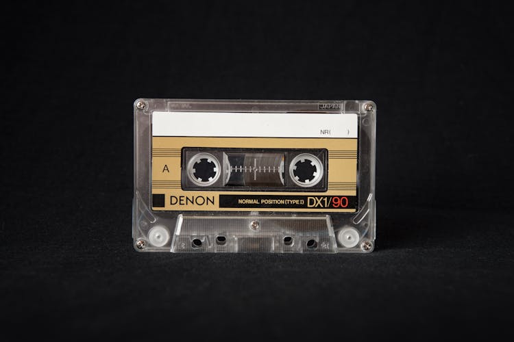 Close-Up Photo Of Cassette Tape