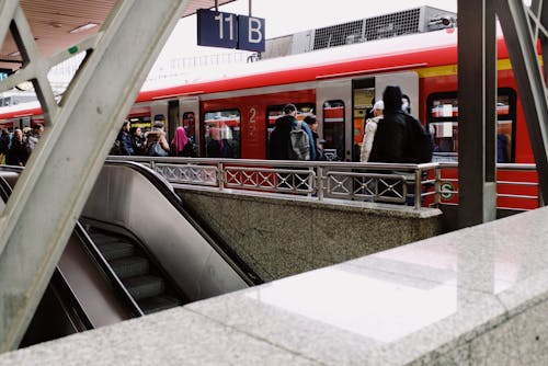 People At The Train Station