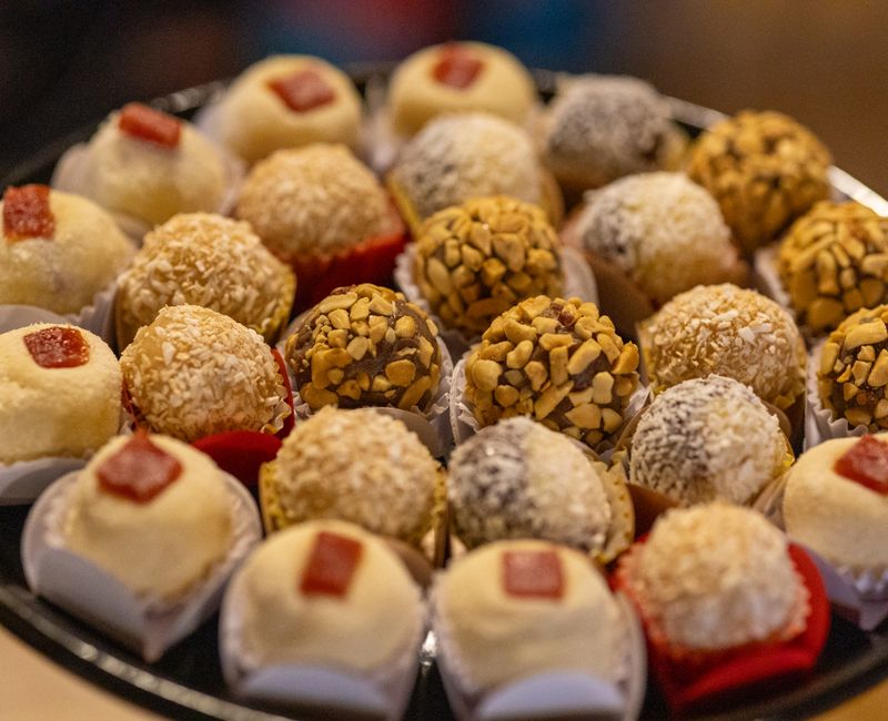 An assortment of small treats on a table