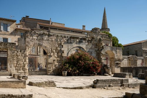 Free Explore the picturesque ruins of Arles in Provence, showcasing Roman architectural beauty. Stock Photo