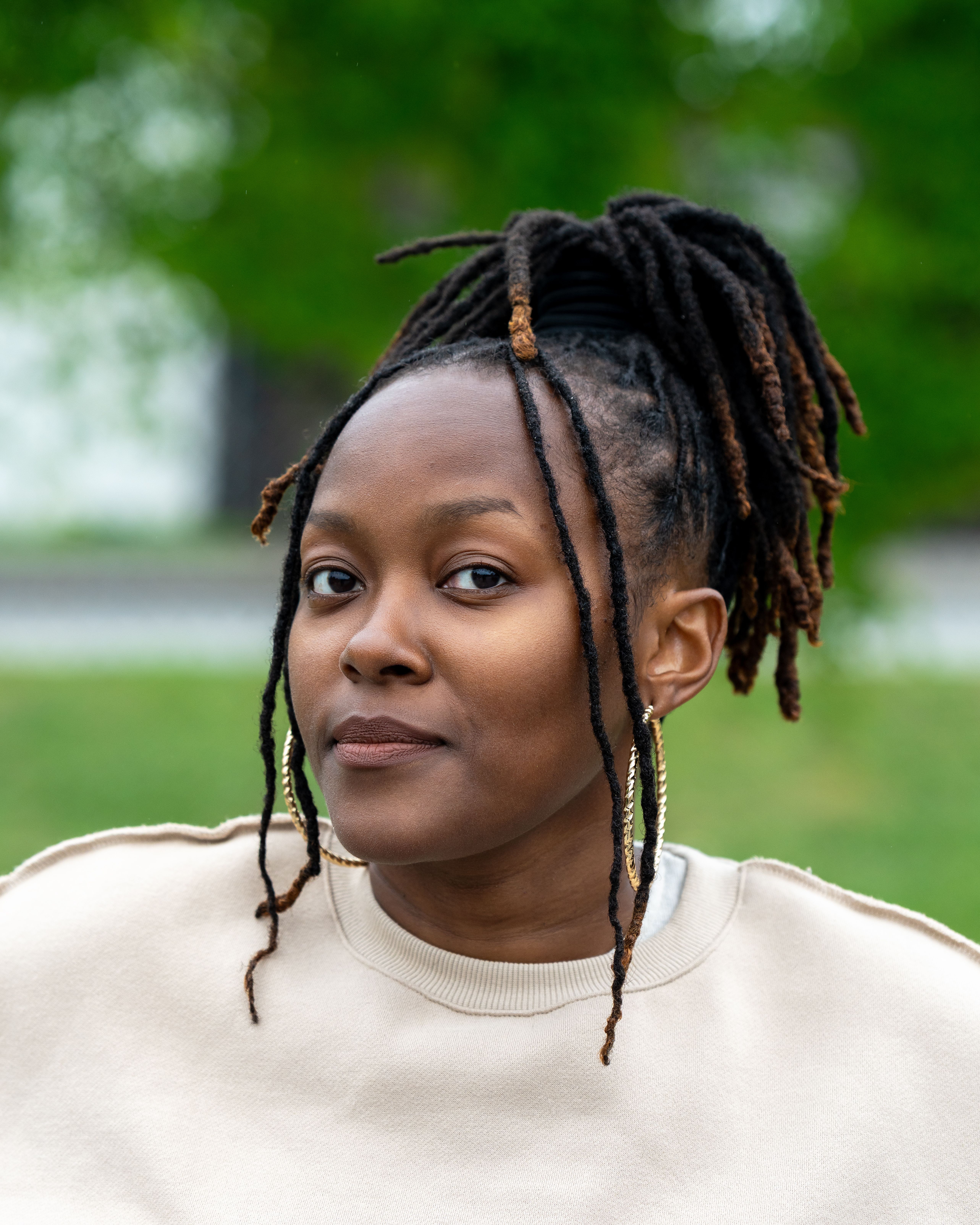 Half-Up Locs — a hair look on BLK GLO