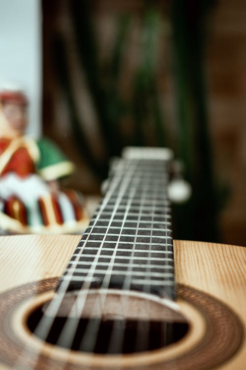 Free Selective Focus Photo of Guitar Stock Photo