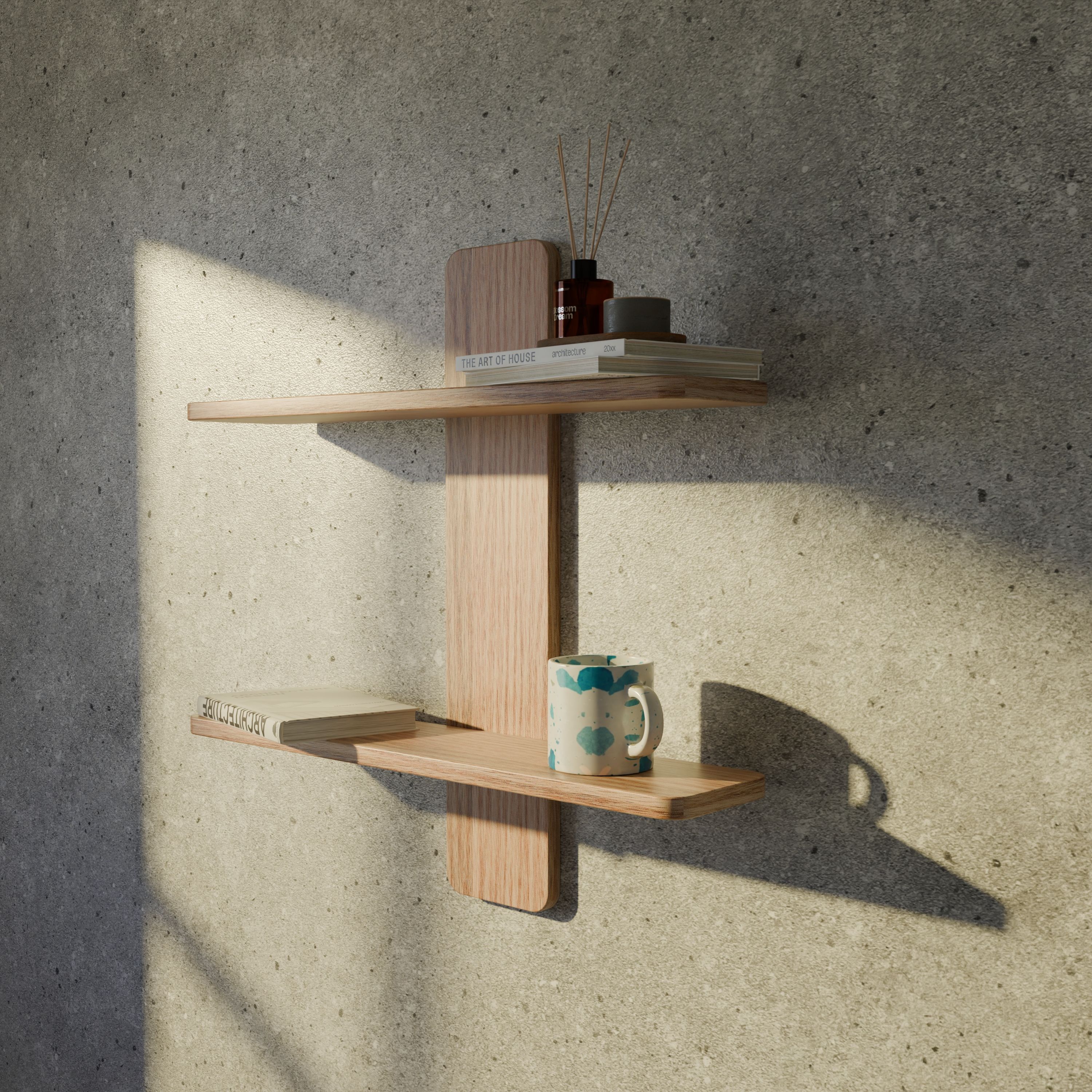 Desk shelves