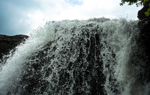 Free Dynamic waterfall captured in Åre, Sweden, showcasing nature's power. Stock Photo