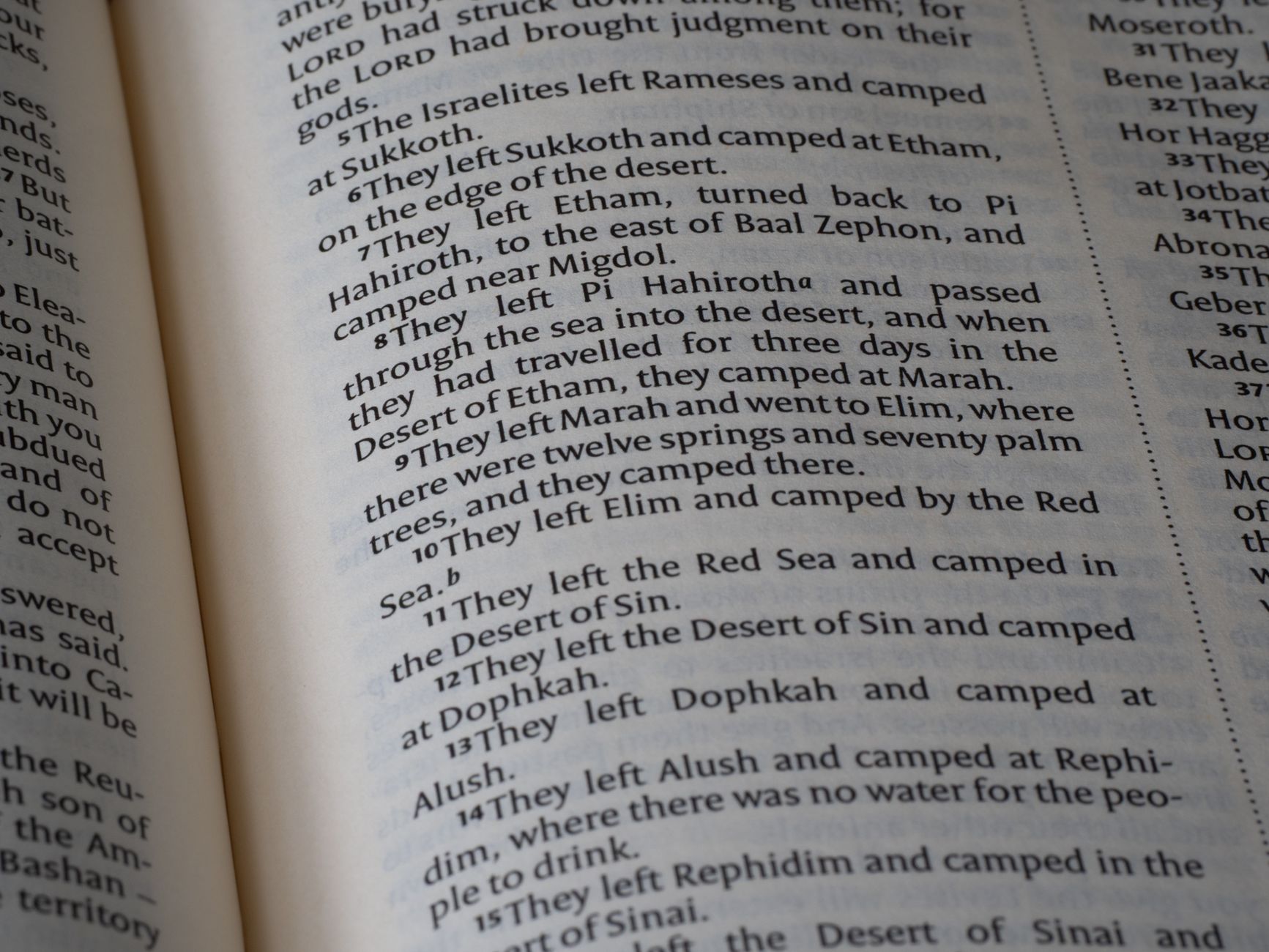 Bible chapter study in the Book of Numbers