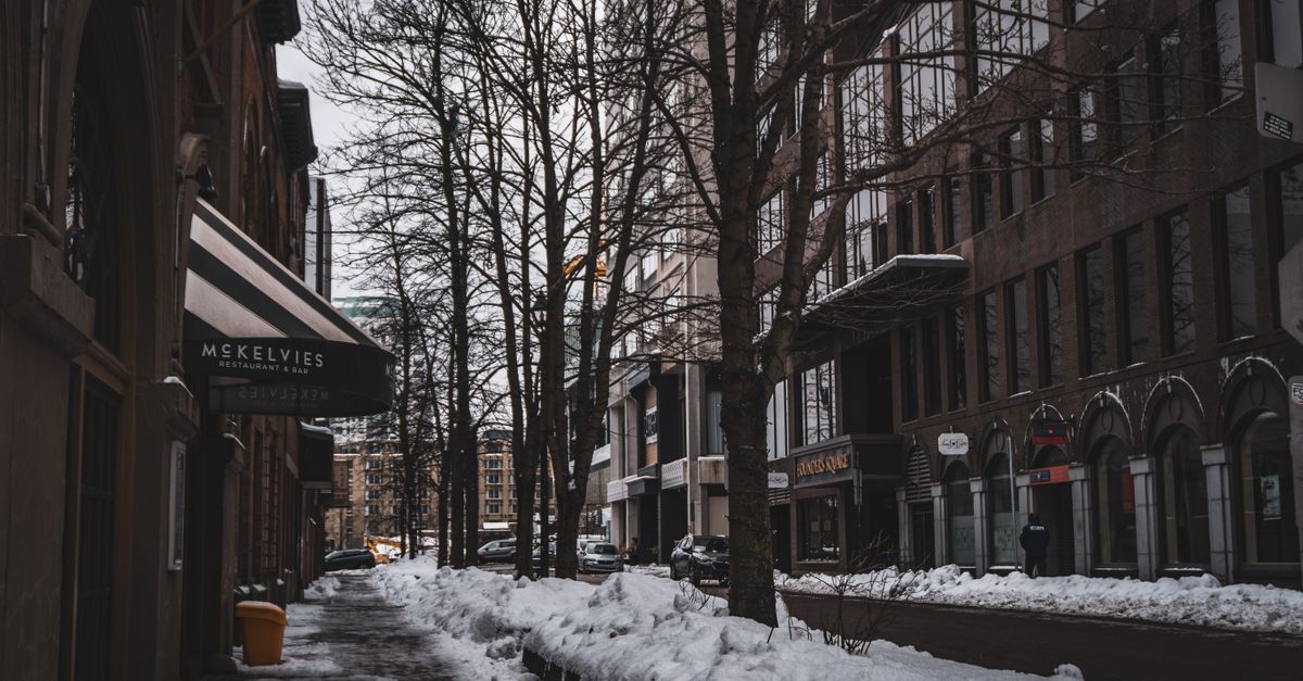Residential street in North York, Toronto, the area covered by this Q1 2025 housing market report