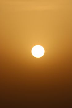 Stunning sunrise with golden hues captured in Béni Mellal, Morocco.